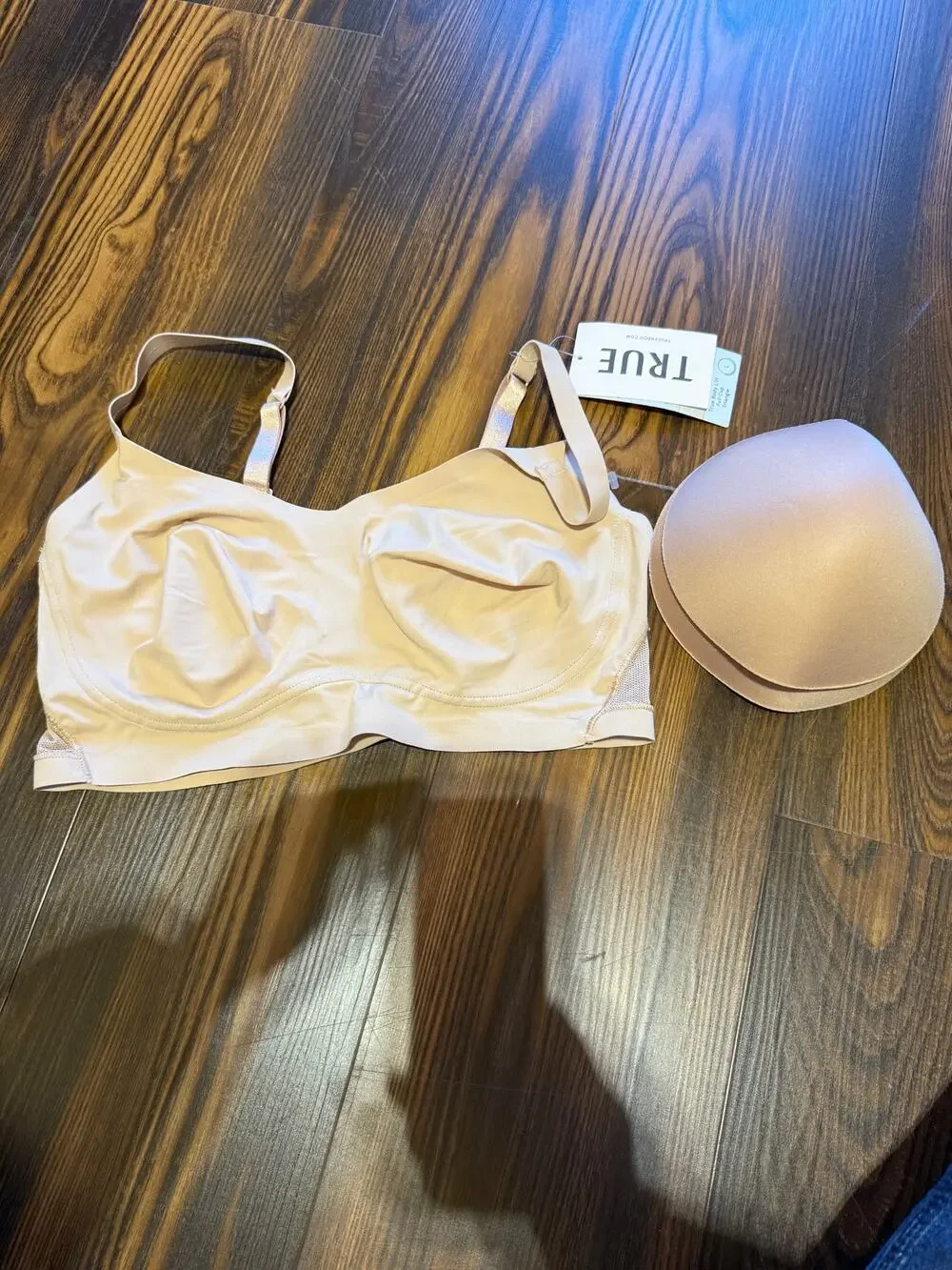 NWT True & Co True Body Lift Mesh Triangle Bra Size L
